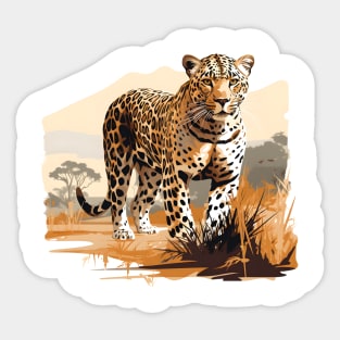 African Leopard Sticker